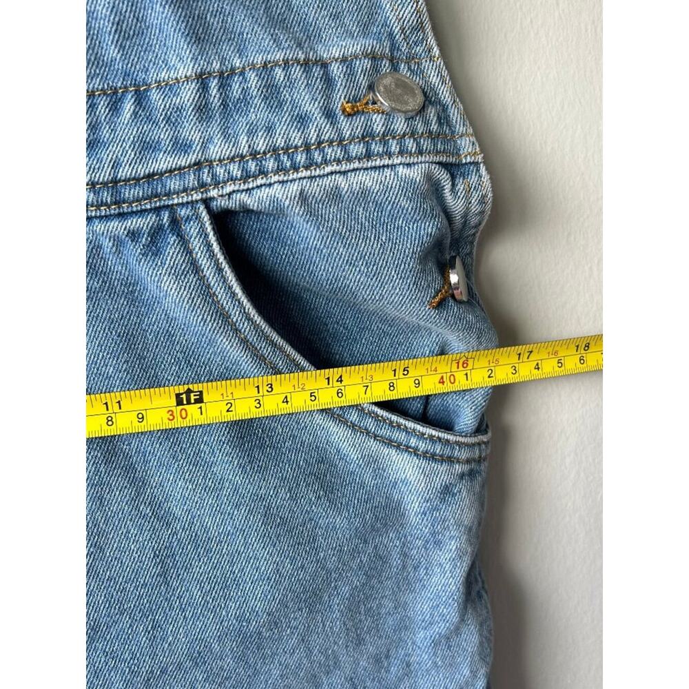 WeWoreWhat S Light Wash Denim Overalls Straight Leg Cotton Bib Jumpsuit - Picture 10 of 12